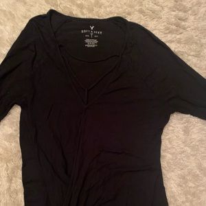 American Eagle Black Tee